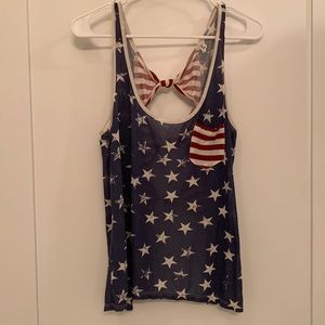 American flag tank